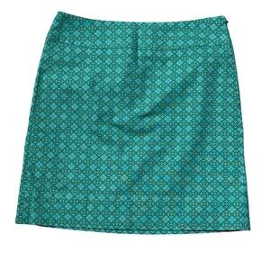 Talbots Aqua Blue Mini Pencil Skirt Resort Wear